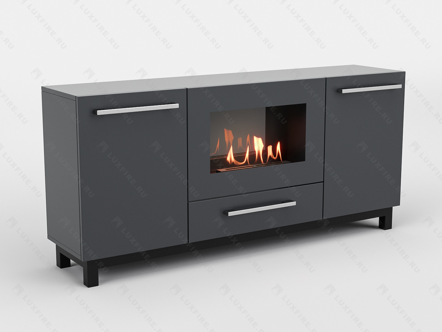 Тумба ТВ Lux Fire "Амур" напольная 1400 матовая, графит с биокамином 600 Тумба ТВ Lux Fire "Амур" напольная 1400 матовая, графит с биокамином 600 по цене 82 551 руб.