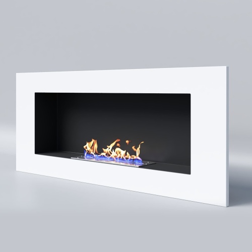 Биокамин "Русский огонь" Лайт Бланк 1200V с защитным и декоративным стеклом