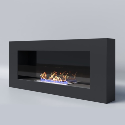 Биокамин "Русский огонь" Лайт 1200N настенный с декоративным стеклом (стемалитом)