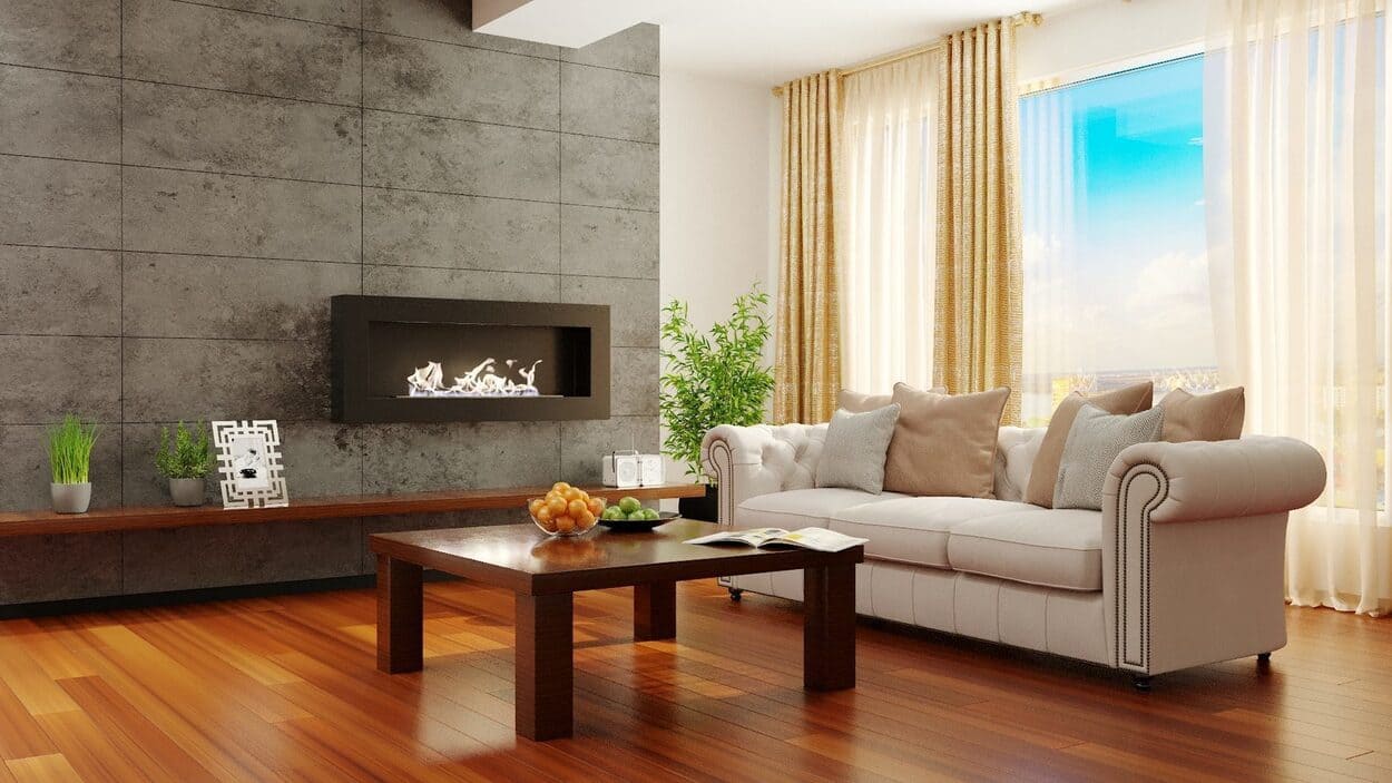 Биокамин "Русский огонь" Лофт 1500N настенный с декоративным стеклом (стемалитом) по цене 50 650 руб.