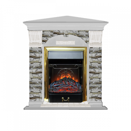 Арочный Алтай угловой (беленый дуб)+Majestic Brass Арочный Алтай угловой (беленый дуб)+Majestic Brass