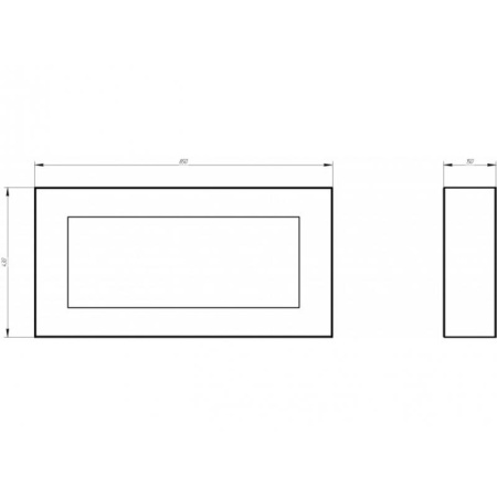 Биокамин Window fat black по цене 29 600 руб.