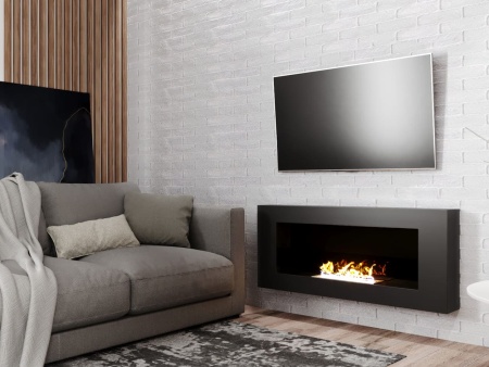 Биокамин "Русский огонь" Лайт 1200N настенный с защитным стеклом по цене 26 250 руб.