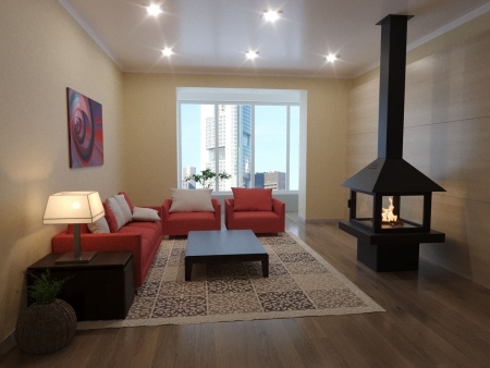 Островной биокамин Lux Fire Куб 850 по цене 391 133 руб.