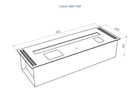Автоматический биокамин Lux Fire Smart Flame 900 Black по цене 