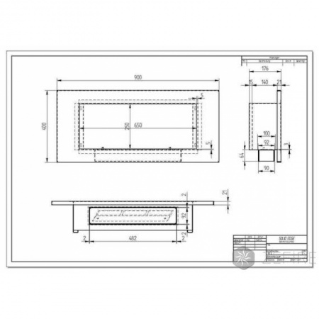 Биокамин ZeFire Elliot vertical 900 по цене 32 500 руб.
