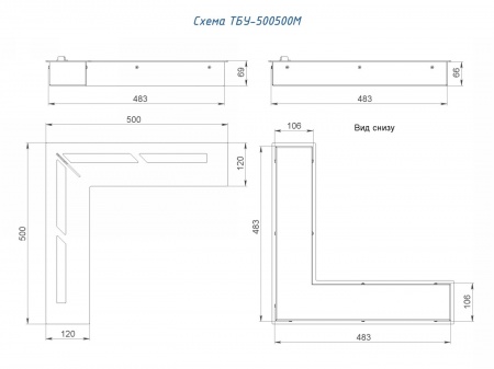 Топливный блок угловой LUX FIRE 500х500 М Топливный блок угловой LUX FIRE 500х500 М по цене 68 244 руб.