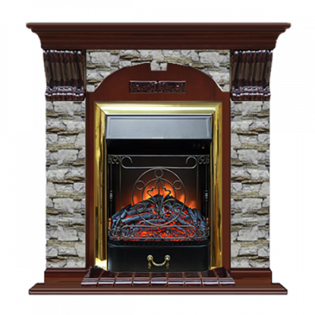 Арочный Алтай (красное дерево)+Majestic Brass