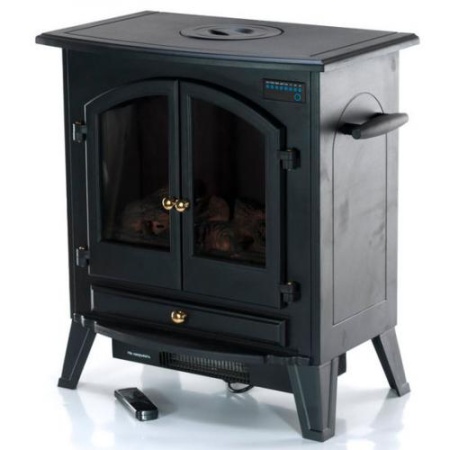 Электрокамин напольный Hampshire (черный)